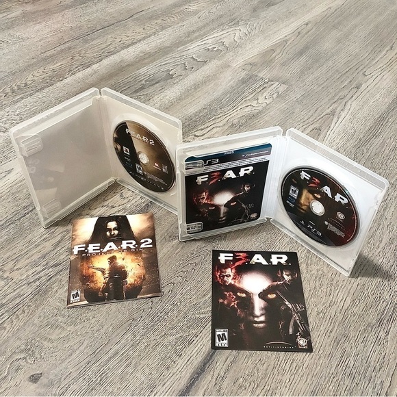 Playstation 3 (PS3) Fear 2 Project Origin & 3 Video Game Lot - Complete Tested - Picture 2 of 4